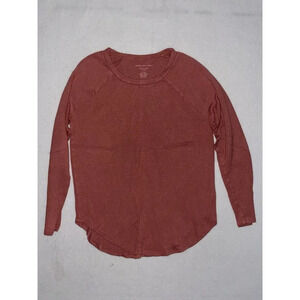 American Eagle‎ Soft Sexy Plush T Red Long-Sleeve T-Shirt Womens Small